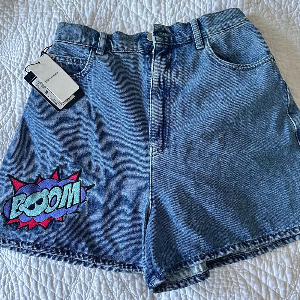 Boom Women's Blue Denim Shorts
